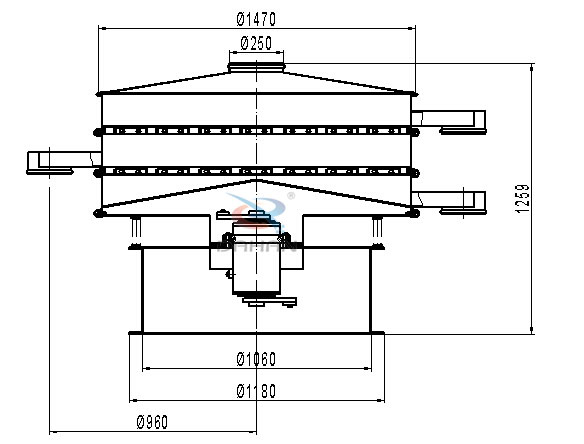 碳鋼旋振篩結(jié)構(gòu)圖 碳鋼旋振篩結(jié)構(gòu)圖